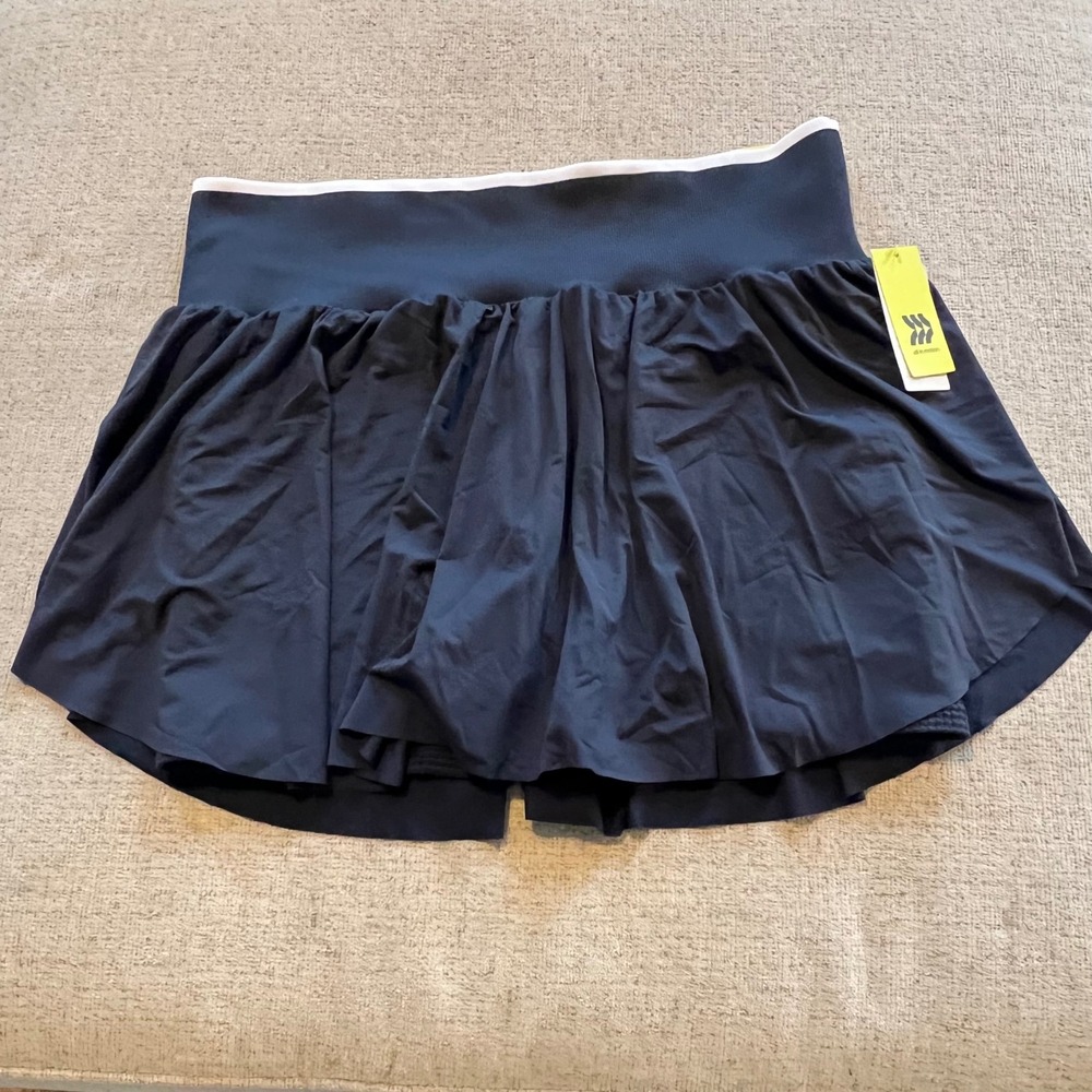 All in Motion Navy Blue‎ Knit Skort High Rise Active Tennis Skirt XXL NWT